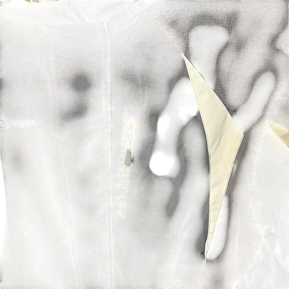 Free Tech Mens Black Hooded Jacket With White Accents Zip Front Size L Lightweig - Picture 2 of 14